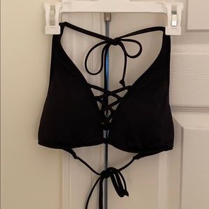 Black bathing suit top